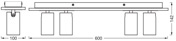 Ledvance - LED Спот DECOR MERCURY 4xGU10/3,4W/230V