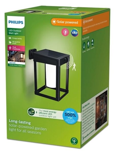 Philips - LED Соларен аплик със сензор CAMILL LED/1,4W/3,7V IP44