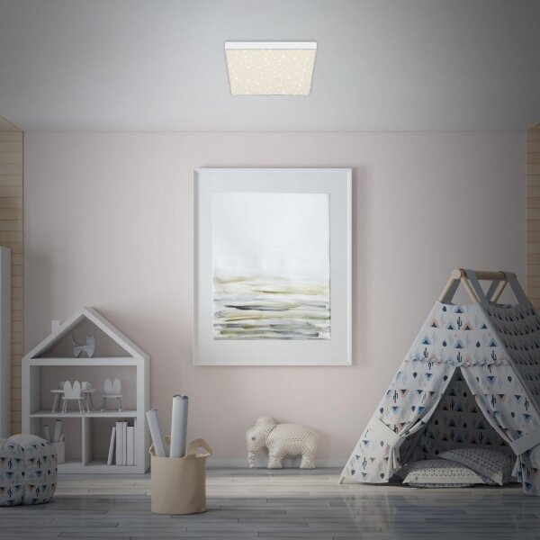 Briloner 7078-416 - LED таван STAR SKY LED/21W/230V 28x28 см бяло