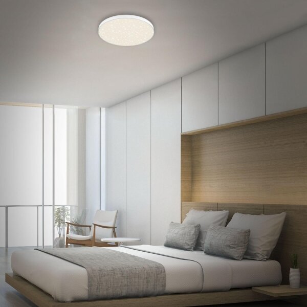 Briloner 7075-416 - LED Плафониера STAR SKY LED/24,5W/230V Ø 38 см бял
