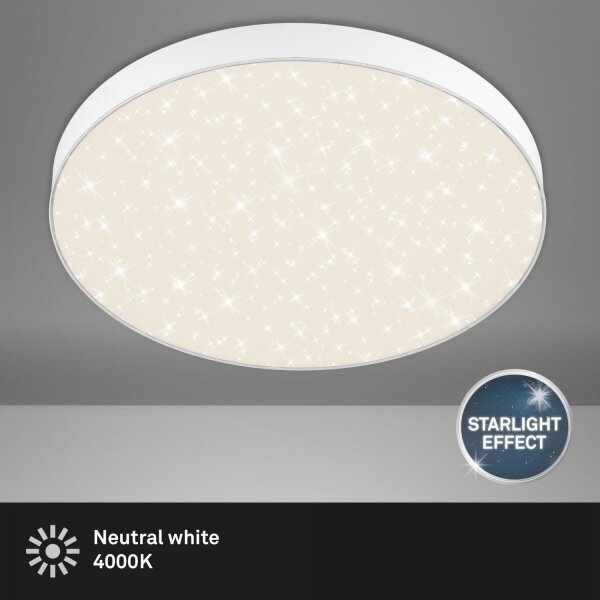 Briloner 7075-416 - LED Плафониера STAR SKY LED/24,5W/230V Ø 38 см бял