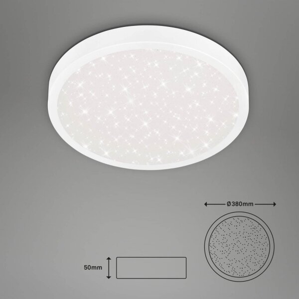 Briloner 3071-016 - LED Плафониера RUNA LED/24W/230V Ø 38 см бял