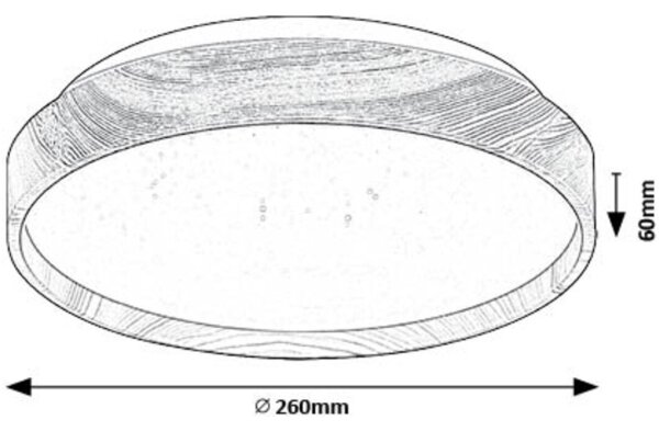 Rabalux 71143 - LED Плафониера LEANA LED/12W/230V 3000K Ø 26 см