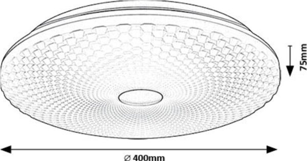 Rabalux 71184 - LED Плафониера GALETI LED/24W/230V 4000K Ø 40 см