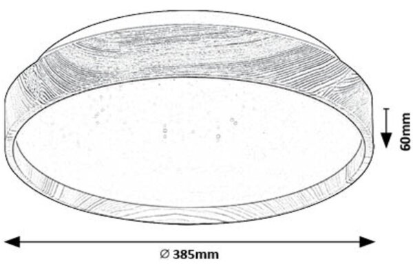 Rabalux 71144 - LED Плафониера LEANA LED/24W/230V 3000K Ø 38 см