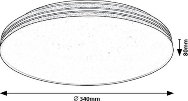 Rabalux 71177 - LED Плафониера OSCAR LED/18W/230V 3000K Ø 34 см