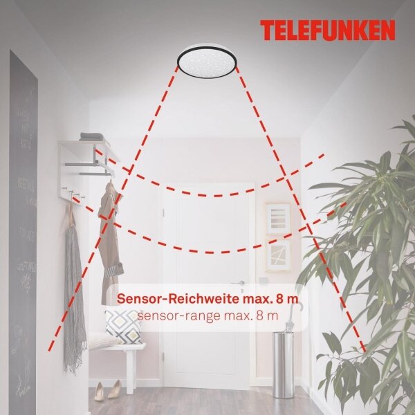 Telefunken 318305TF - LED Плафон за баня LED/16W/230V Ø 28 см