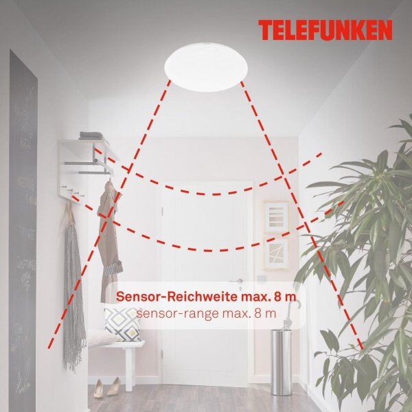 Telefunken 601306TF - LED Плафон за баня LED/20W/230V Ø 40 см