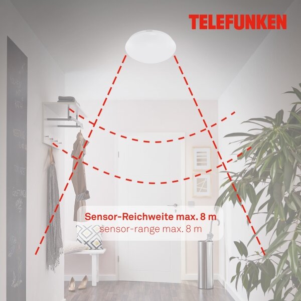 Telefunken 601206TF - LED Плафон за баня LED/15W/230V Ø 28 см