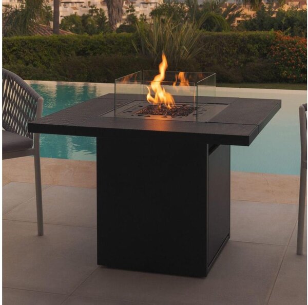 Planika Square Table GAS - Екстериорна газова камина 79,7x90 см 10kW