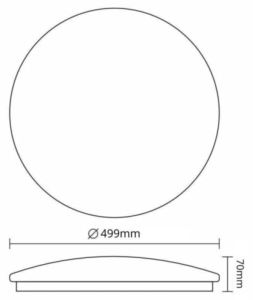 LED Димируем плафон OPAL LED/48W/230V 3000-6500K + дистанционно управление
