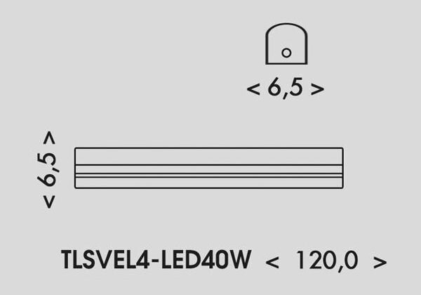 Ecolite TLSVEL4-LED40W - LED Флуоресцентна лампа VELO LED/24/32/40W/230V бял