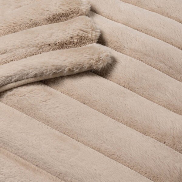 Светлокафяво одеяло от микроплюш 180x220 cm Boudoir – douceur d'intérieur