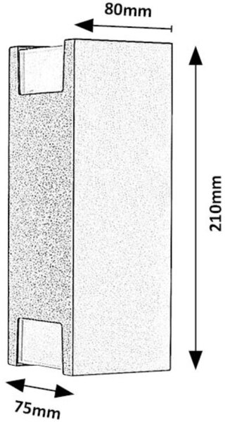 Rabalux 77055 - Екстериорен аплик CERNON 2xGU10/7W/230V IP44 черен