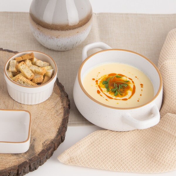 Кремави керамични купички в комплект от 4 бр. 850 ml Statek – Orion