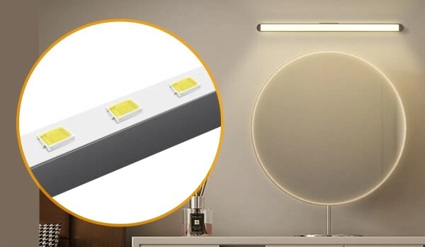 Aigostar - LED регулируемо зареждащо огледално осветление LED/2,9W/5V