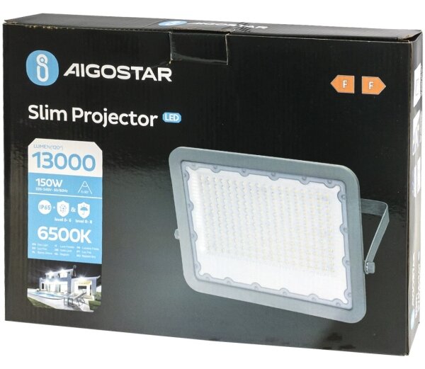 Aigostar - LED Прожектор LED/150W/230V сив 6500K IP65