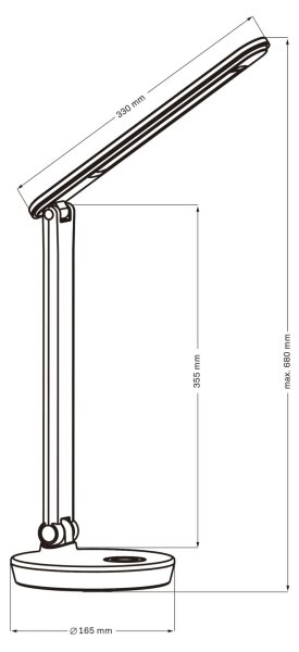 LED RGBW Димируема сензорна настолна лампа NEPTUN LED/7W/230V бял