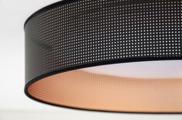 Duolla - LED Плафониера ROLLER LED/24W/230V Ø 45 см черен/меден