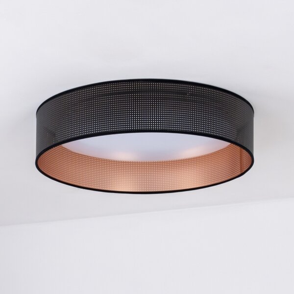 Duolla - LED Плафониера ROLLER LED/24W/230V Ø 45 см черен/меден