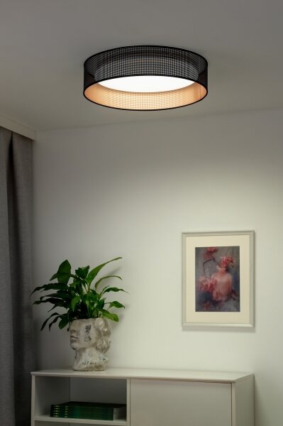 Duolla - LED Плафониера ROLLER LED/24W/230V Ø 45 см черен/меден