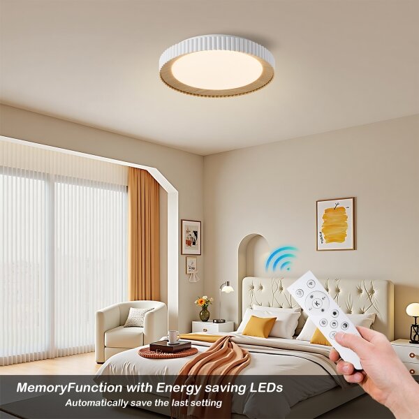 Brilagi - LED димируемо таванно осветително тяло NEXO LED/48W/230V 3000-6000K бяло Ø 43 см +дистанционно управление