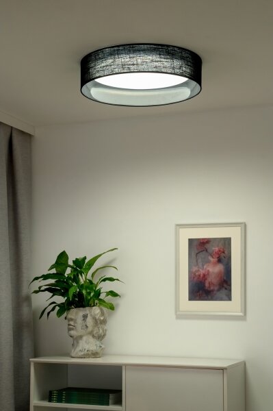 Duolla - LED Плафониера ROLLER LED/24W/230V черен