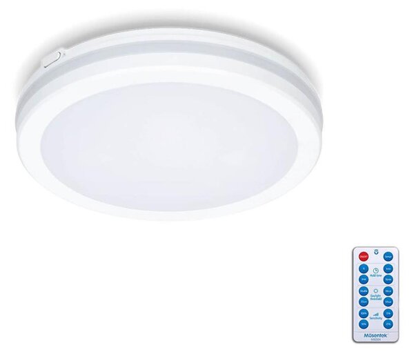 LED Плафон за баня със сензор LED/12W/230V Ø 20 см бял + д.у