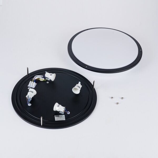 Brilagi - Плафон ELARO, 4 x E27, макс. 40 W, 230 V, Ø 41 см, черен