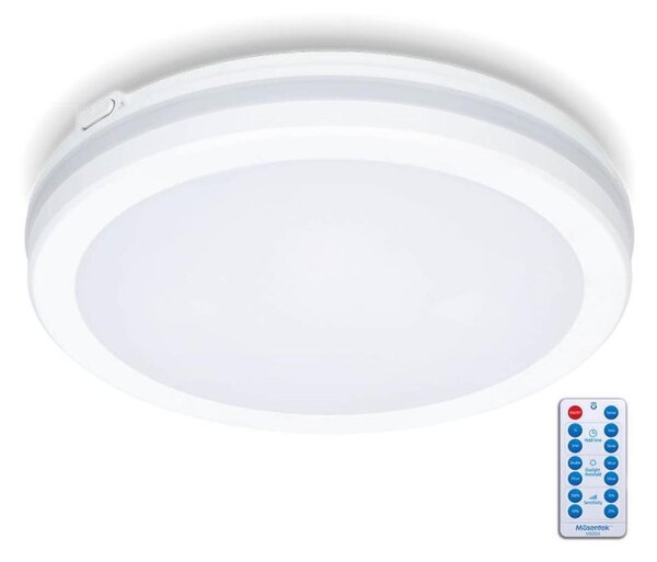 LED Плафон за баня със сензор LED/18W/230V Ø 30 см бял + д.у