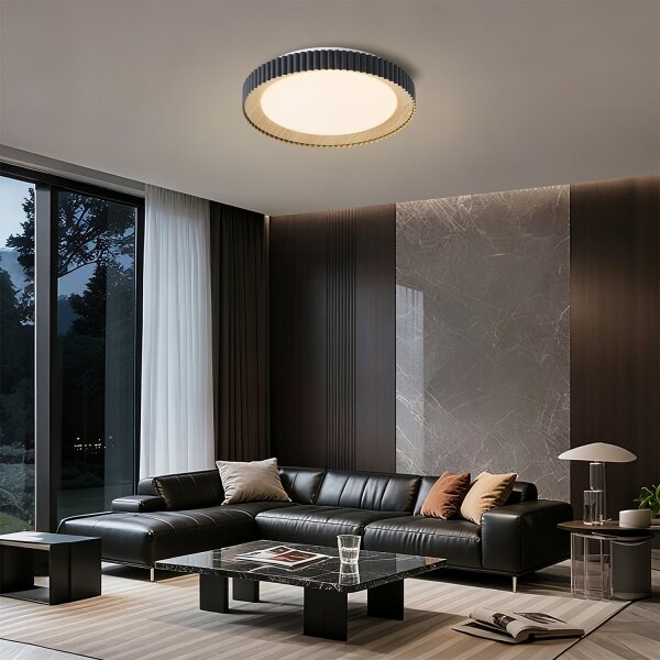 Brilagi - LED димируем таванен плафон NEXO LED/48W/230V 3000-6000K черен Ø 43 см +ДУ