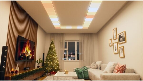 Nanoleaf NF083K02-3SL-Удължителен комплект LEDRGBW Димируема лампа 16W/230V 2700-6500K Wi-Fi