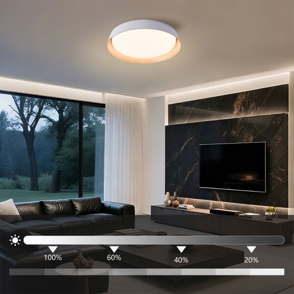 Brilagi - LED димируем таванен осветител ORINO LED/54W/230V 3000-6000K бял диам. 43 см + дистанционно управление