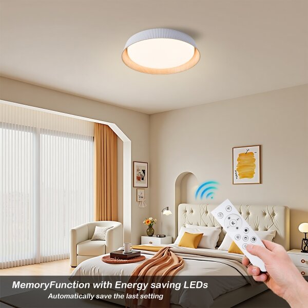 Brilagi - LED димируем таванен осветител ORINO LED/54W/230V 3000-6000K бял диам. 43 см + дистанционно управление