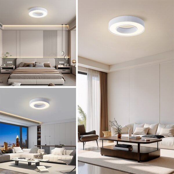 Brilagi - димируемо LED таванно осветително тяло LUMIX LED/48W/230V 3000-6000K бяло Ø 50 см + дистанционно управление
