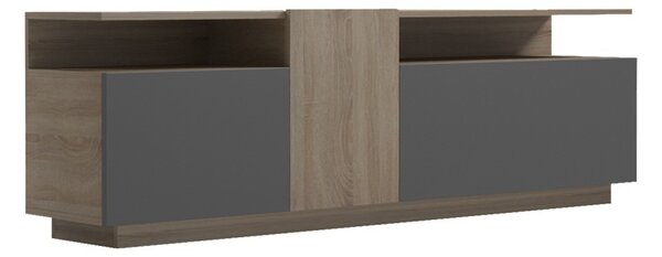 ТВ шкаф Vendora, антрацит, 150x29,5x46,3 см