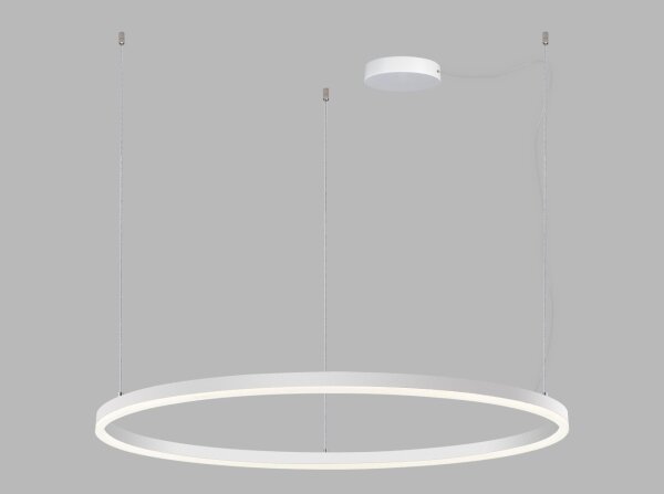 LED2 - LED Димируем пендел CIRCLE 80W/230V 3000K/4000K Ø 100 см бял