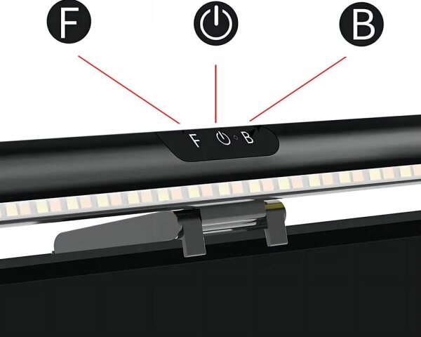 LED Димируемо осветление за сензорен монитор LED/5W/5V 3000-6000K 42 см черен