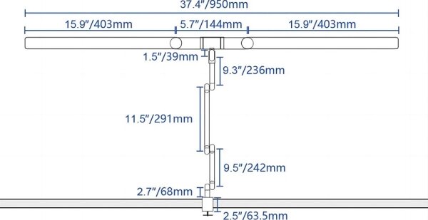 LED Димируема сензорна настолна лампа LED/24W/230V 3000-6500K CRI 92 черен