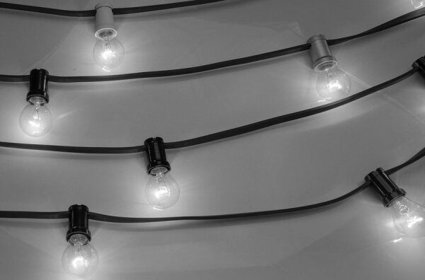 Екстериорна декоративна верига GIRLANDA 12м 10xE27/15W/230V IP44