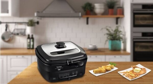 Tefal - Фритюрник 2 l VERSALION DE LUXE 7в1 1600W/230V черен