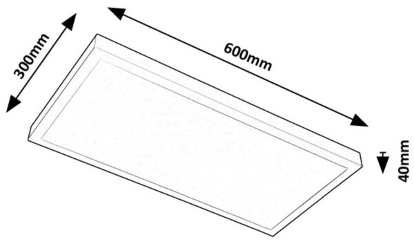 Rabalux 71077 - LED Панел за повърхностен монтаж DAMEK LED/24W/230V 4000K 60x30 см