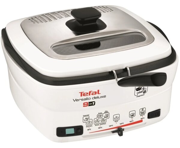 Tefal - Многофункционален deep fryer 9in1 VERSALIO DE LUXE 1600W/230V 2 l бял