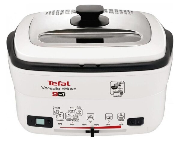 Tefal - Многофункционален deep fryer 9in1 VERSALIO DE LUXE 1600W/230V 2 l бял