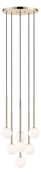 Zuma Line P0574-07F-F7AA - Пендел ARCTURUS 7xG9/4W/230V златист