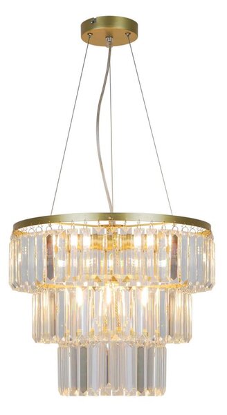 Zuma Line P17127-4-1GD - Пендел TIFANNY 4xE14/40W/230V златист