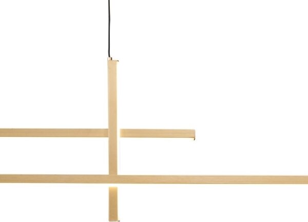 Zuma Line 22008P-BK/GD - LED Пендел EDGE LED/42W/230V 3000/4000/6000K