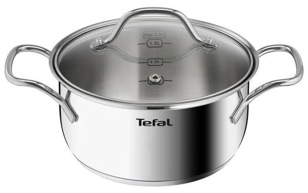 Tefal - К-кт съдове 10 бр. INTUITION неръждаем