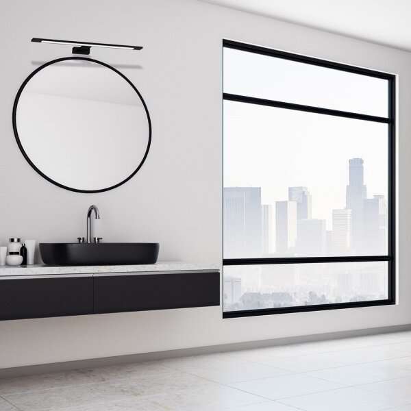 LED осветление за огледало за баня SHINE, LED/12W/230V, 60 cm, IP44, черно