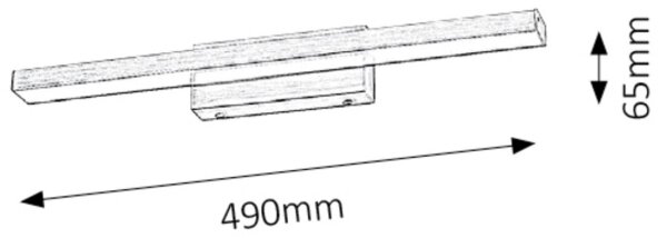 Rabalux 5721 - LED За баня За огледало осветление JOHN 1xLED/12W/230V